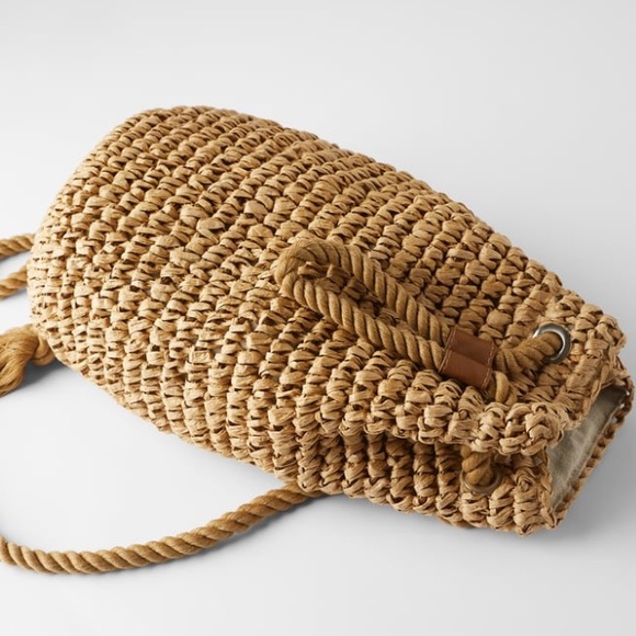 Zara natural woven backpack - Picture 5 of 10